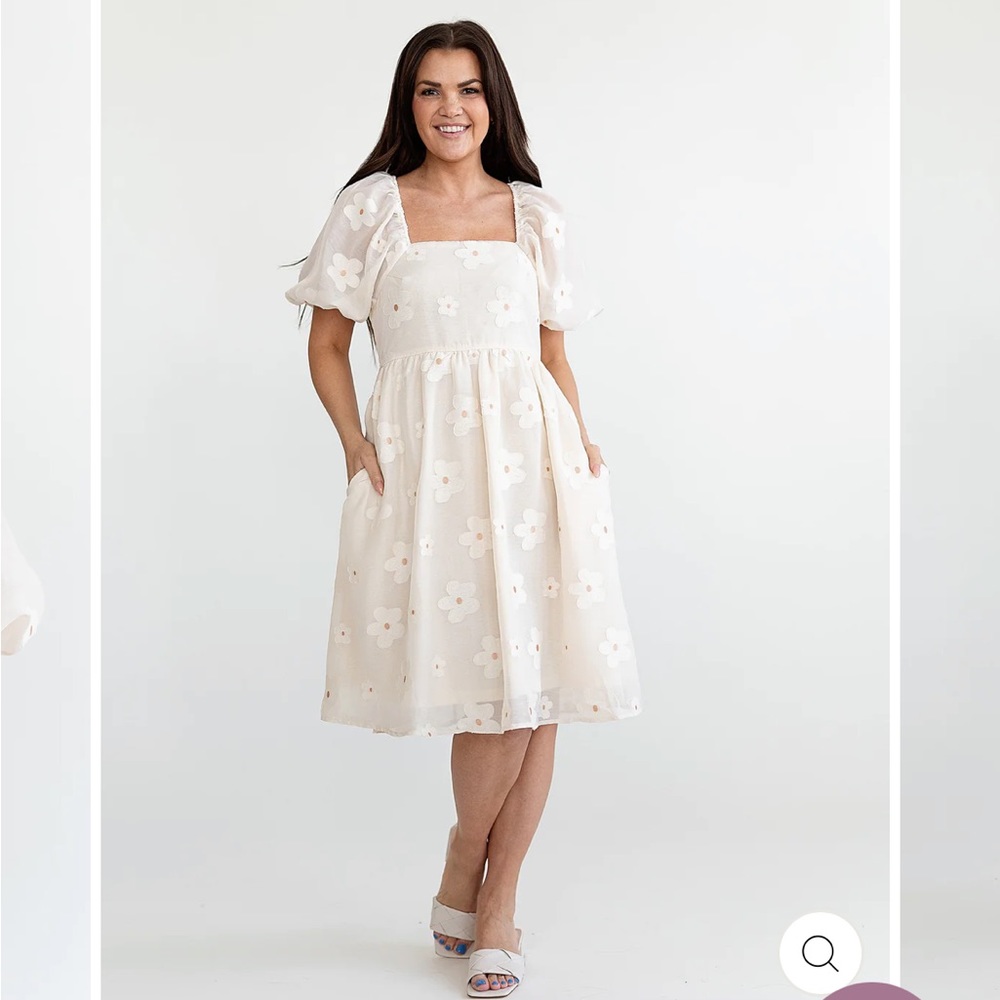 Roolee Embroidered Floral Dress